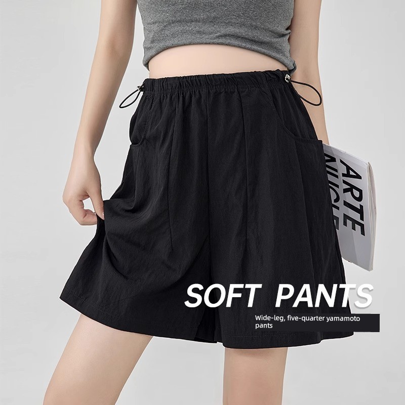 Jq Jingqi Maternity Pants Spring/Summer 2026 New Thin Style Yamamoto Pants Non-Tightening Shorts for Pregnant Women — 1