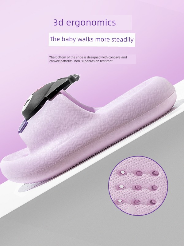 Children's Slippers for Girls, Summer 2026 New Kuromi Model, Girls' Bathroom Water-Draining Non-Slip Bath Slippers for Baby Girls — 2