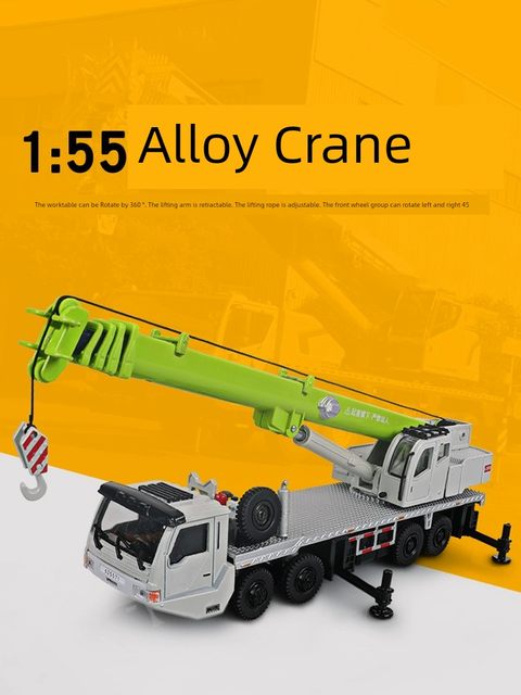 Kaidiwei alloy engineering vehicle model 1 55 heavy duty crane large crane car toy vehicle original simulation vehicle