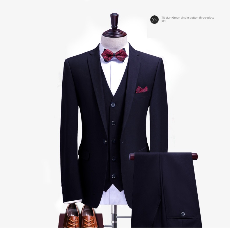 man Korean version Self-cultivation groomsman marry man 's suit suit