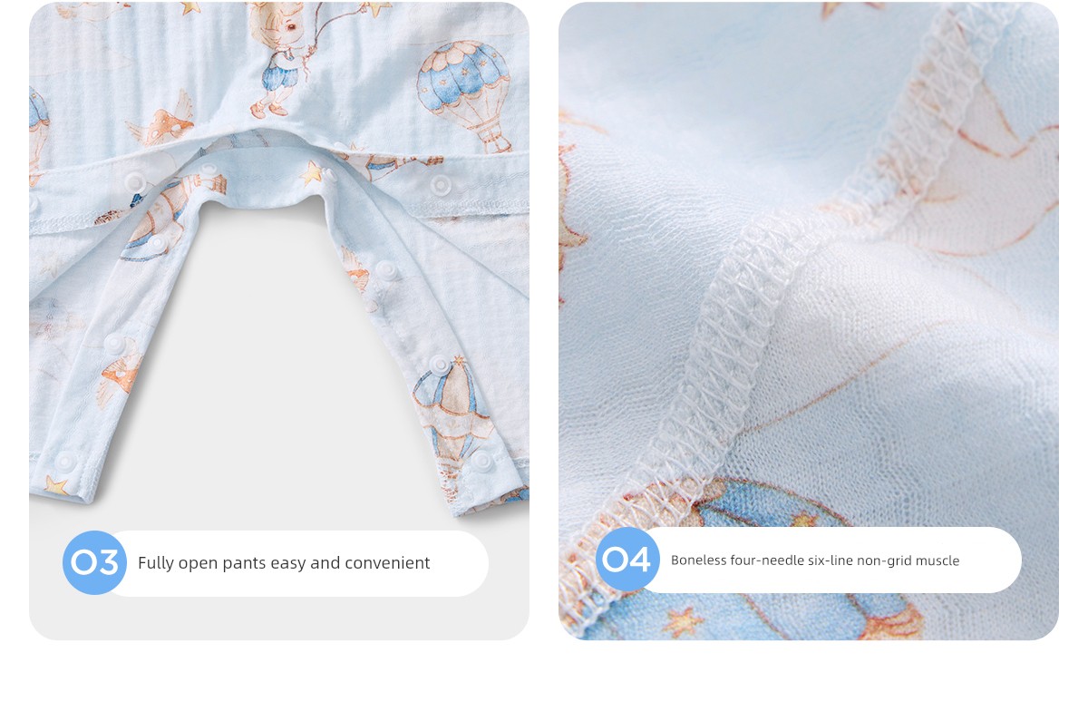 Jq Jingqi {Cloud Soft Cotton} Baby Clothes Pure Cotton Class a Unisex Baby 2026 Autumn Homewear One-Piece Pajamas — 29