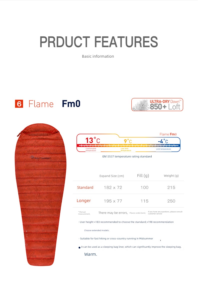 ma'am travel outdoors Cold proof keep warm goose down Sleeping bag