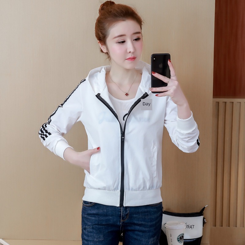 fashion Hooded leisure time Jacket jacket Thin money mlb