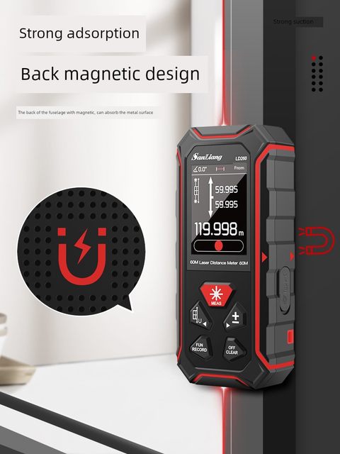 Japanese three-meter handheld bidirectional laser rangefinder infrared measuring instrument high-precision electronic ruler magnetic suction
