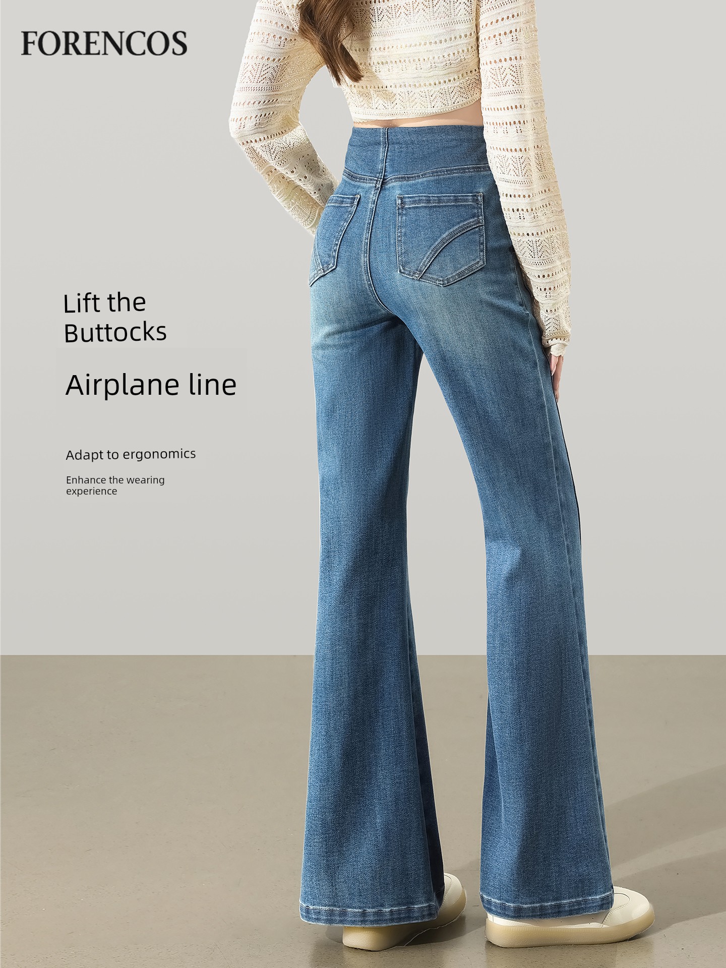 Maternity Jeans for Autumn, Flared Pants, 2026 New Style, Long Pants, Wide-Leg Pants, Belly Support, Slimming, Flared Pants for Women — 3
