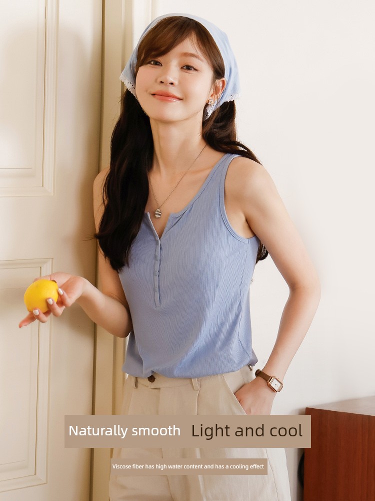 Breastfeeding Vest with Suspenders, No Need to Wear a Bra, Summer Thin Style, Can Be Worn Outside, Postpartum Maternity Top with Breast Pads, Special — 5