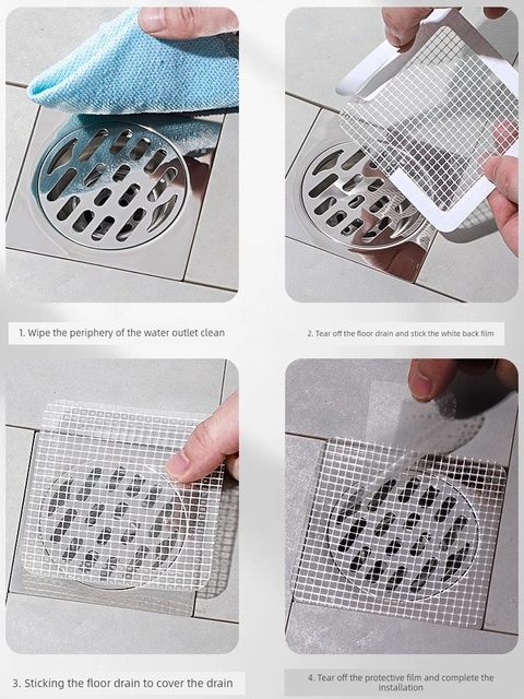 Bathroom hair filter hair blocking net bathroom sewer filter insect floor drain patch anti-odor prevention hair anti-worm prevention