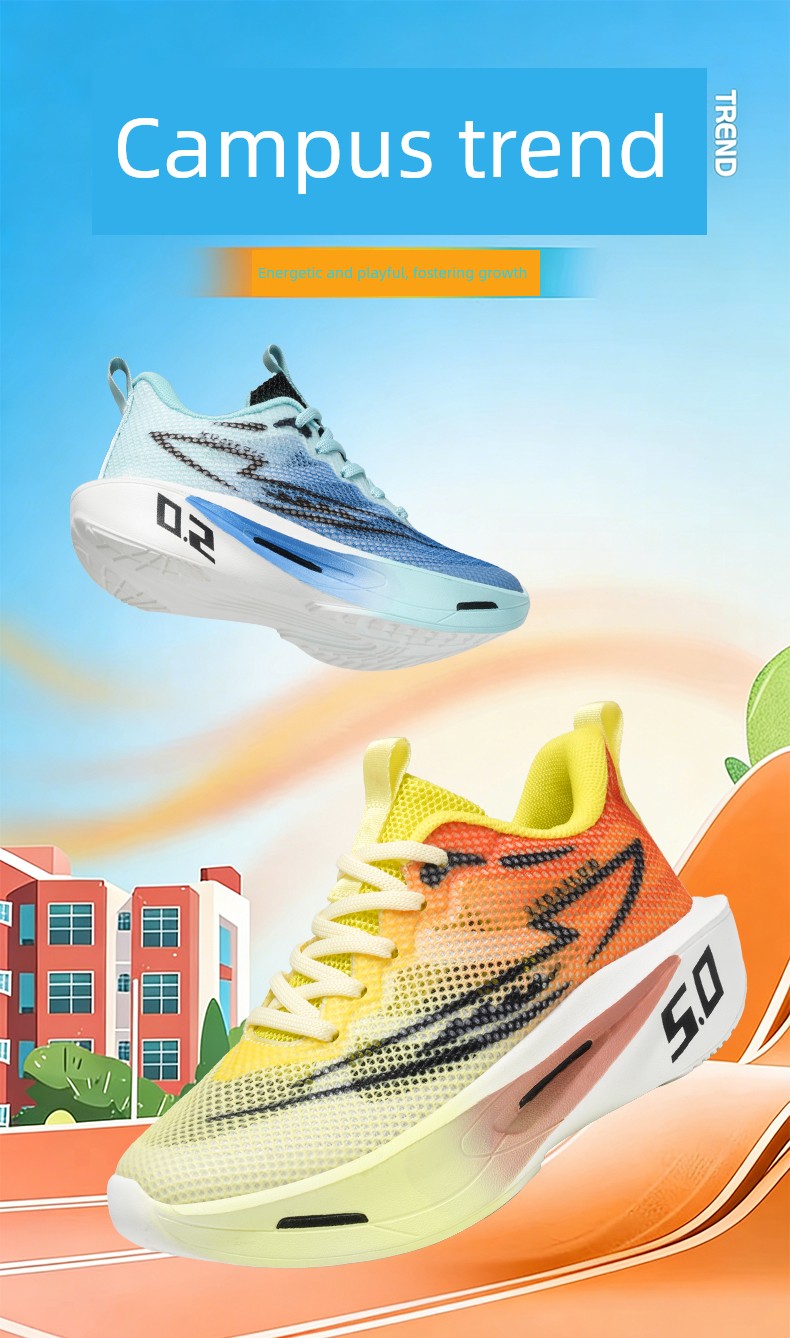 Azta Hydrogen Cloud Boys' Shoes 2026 Spring & Fall New Style Medium and Large Children's Soft-Soled Non-Slip Running Mesh Breathable Sports Shoes — 1