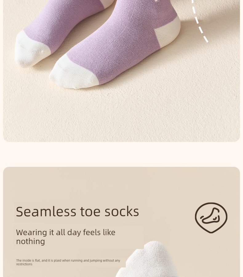 Children's Socks for Girls, Autumn Pure Cotton Socks for Girls, Baby High-Tube Cotton Socks for Autumn and Winter, Baby Autumn Socks — 14