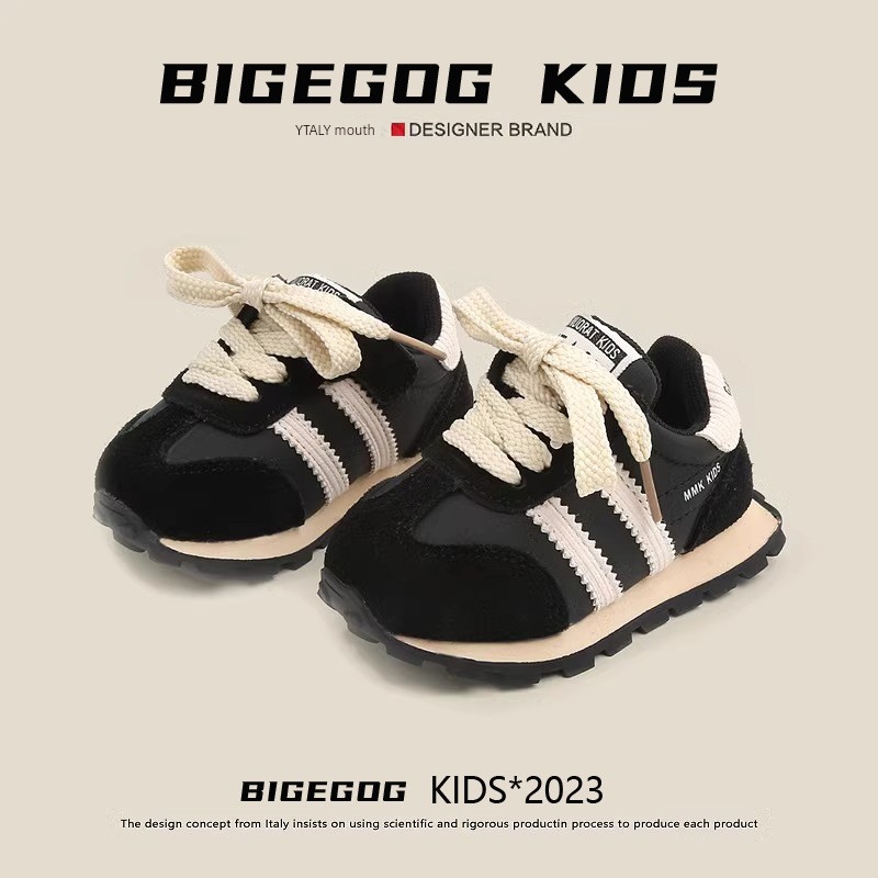 Baby Sneakers Autumn and Winter Fleece-lined Two Cotton Baby Soft Bottom Toddler Shoes Boy's Thin Shoes Girls' Casual Shoes — 2