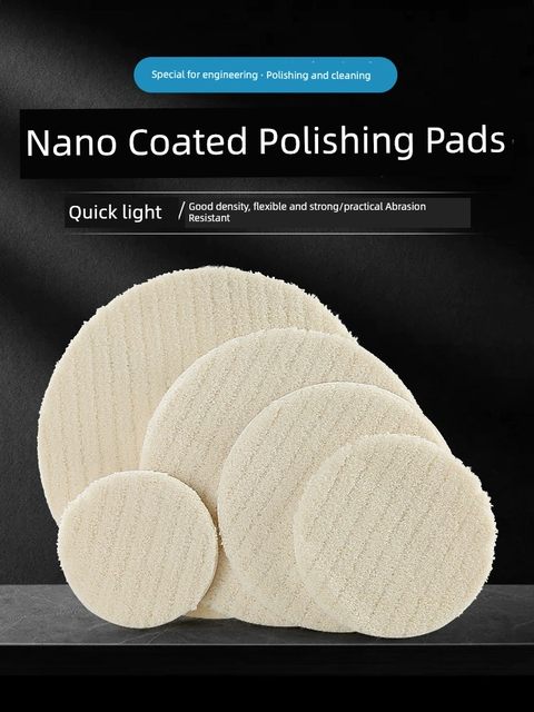 Nano-coated pad Stone polishing pad Marble crystal mirror polishing waxing white pads puffing pad wool pad