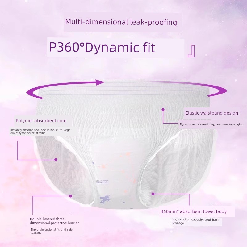 Plant-Based Protective Sleep Pants for Women, 24 Pieces, Leak-Proof Safety Pants for Menstrual Use, Specially Designed for Postpartum and Menstrual — 4
