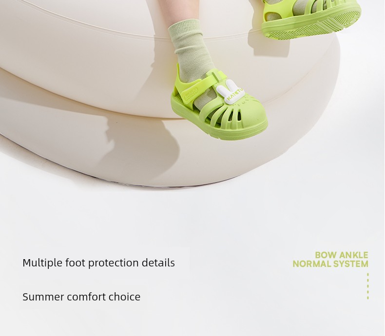 Carter Rabbit Children's Beach Sandals, Non-Slip, Wear-Resistant, Quick-Drying, Multi-Dimensional Cutouts, Normal Arch Support, Comfortable, Safe, Soft — 2