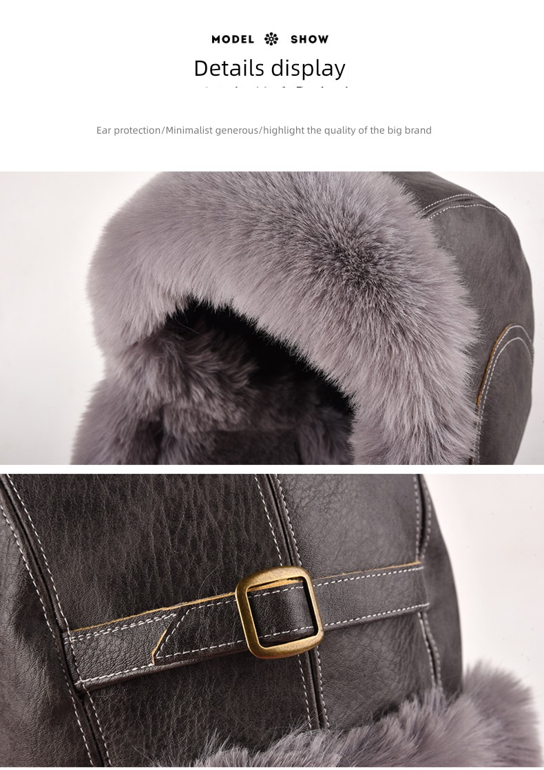 male Autumn and winter Windbreak waterproof skiing leisure time Lei Feng hat