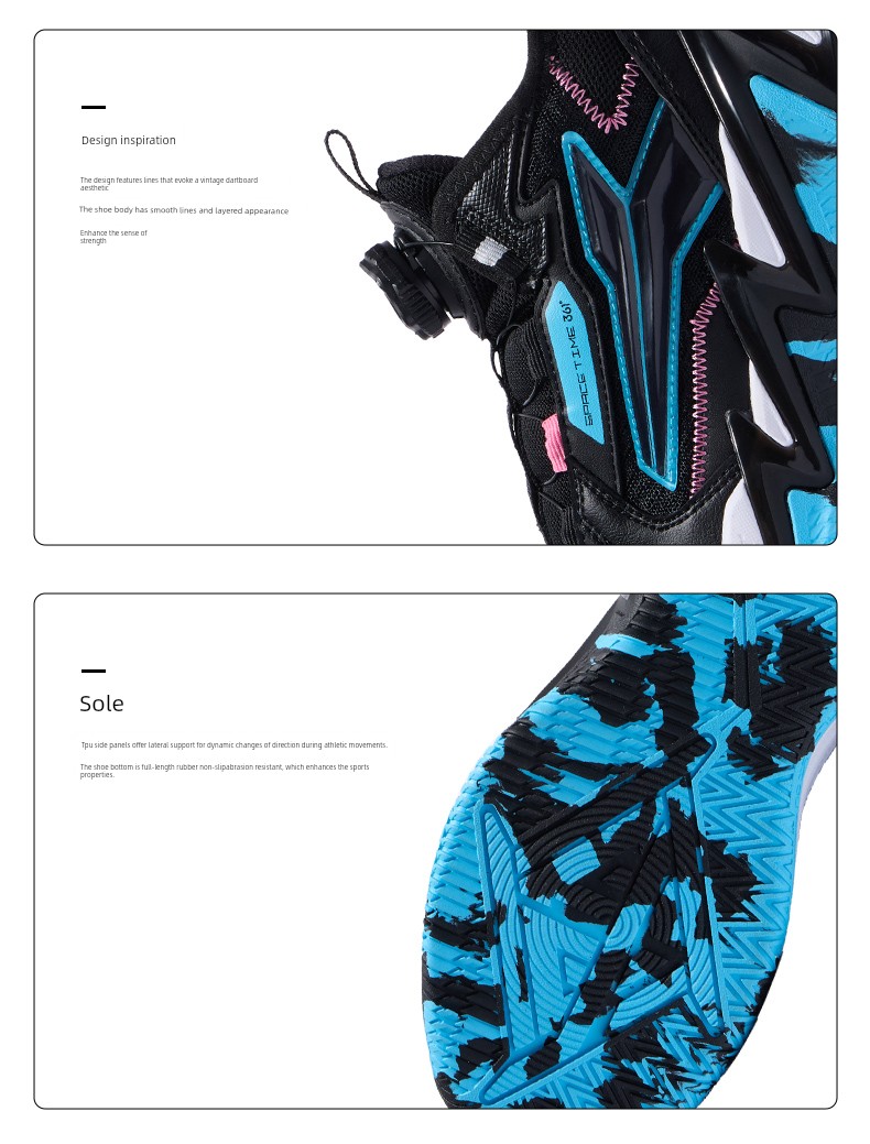 Brave Warrior | 361 Kidsren's Shoes, Boys' Basketball Shoes, Professional Practical Autumn New Breathable Youth and Kidsren's Sports Shoes — 15