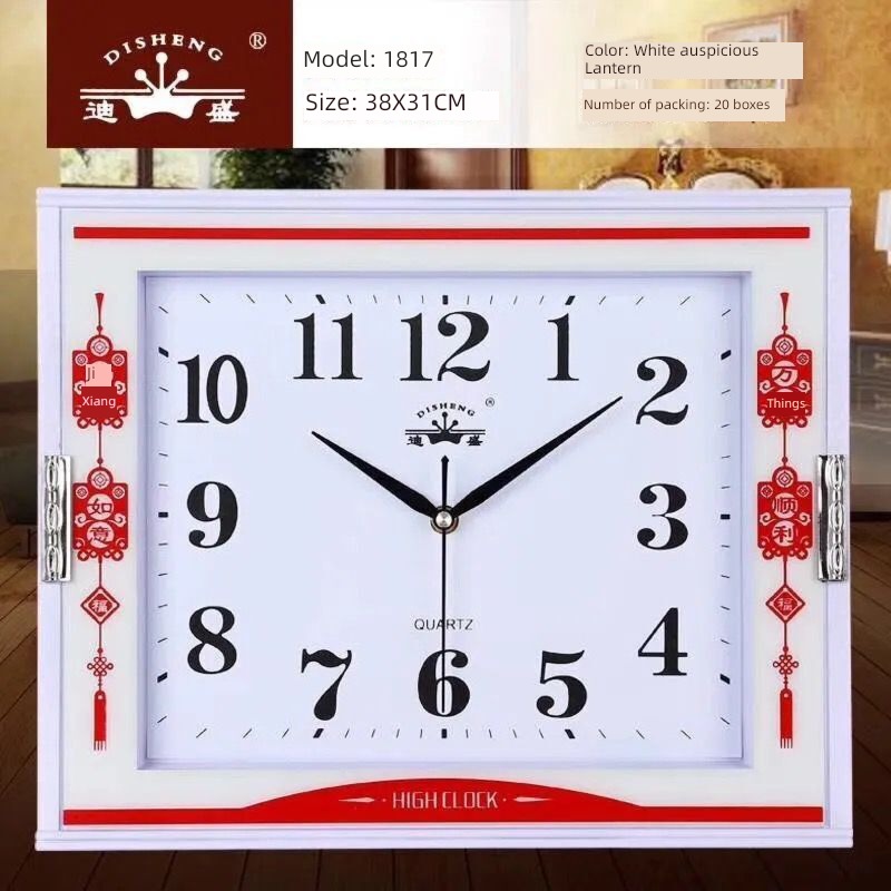 square a living room bedroom Simplicity Chinese style Electronic clock