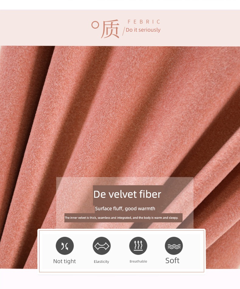 Double faced velvet Self heating Self-cultivation pure cotton Undershirt vest
