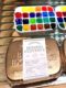 Watercolor paint packing box pearlescent nail polish painted j glue pat pat glue 24 grid travel packing box color palette