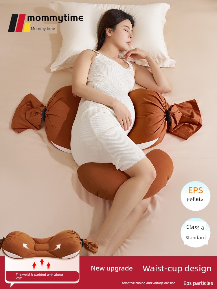 Mummy Time Pregnancy Pillow Waist Support Pillow Belly Support U-Shaped Pillow Sleep Supplies Side Pillow Waist and Nest Goddess Pillow