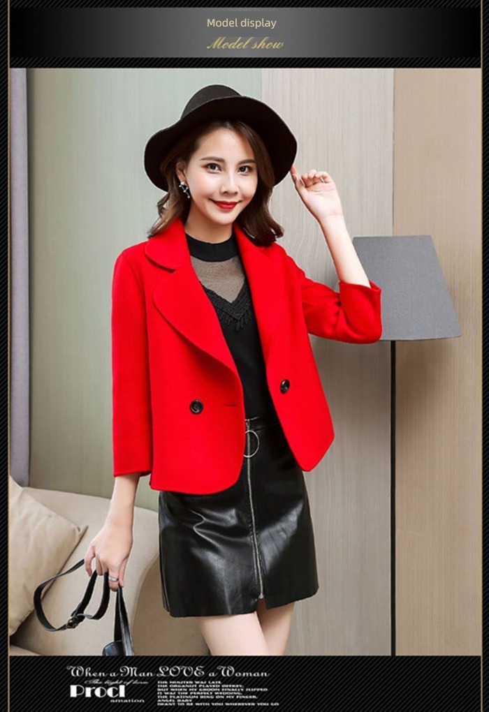 loose coat female have cash less than that is registered in the accounts Self-cultivation Mother dress Wool loose coat