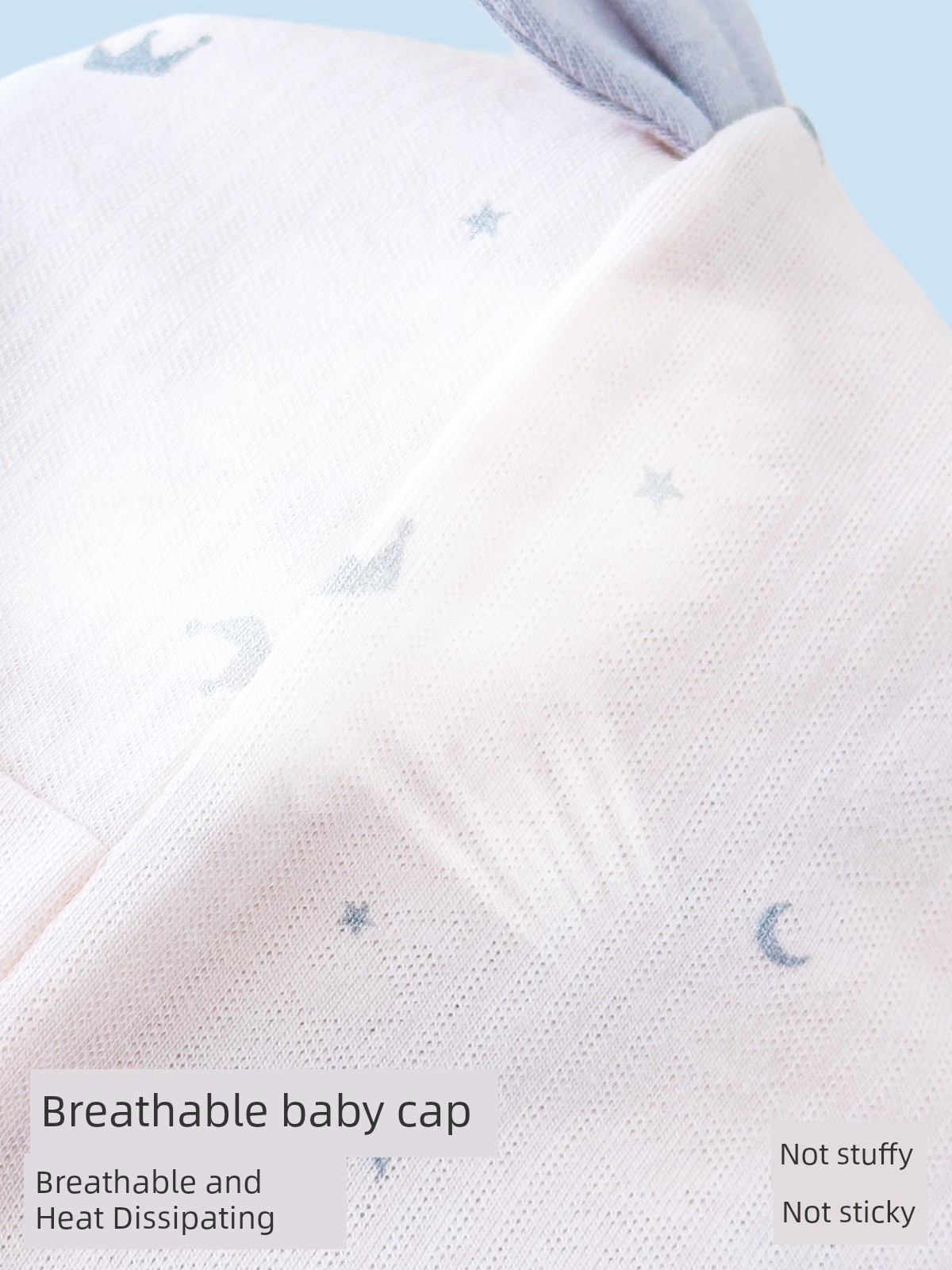 Jq Jingqi Baby Hat Summer 0-6 Months Newborn Thin Breathable Cap Newborn Baby Fontanelle Protection Cap — 3