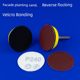 Qiniu 2-inch 50mm flocking sandpaper sheet metal wood stone grinding polished pneumatic electric grinding self-adhesive disc grinding head