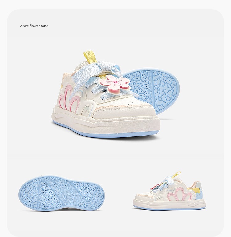 Balabala Kidsren's Shoes, Kidsren's Sneakers, Low-Top Girls' White Shoes, 2026 Summer New Style, Sweet Mesh Breathable Shoes — 17