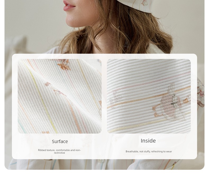 Happy Bear Maternity Hat Autumn/Winter Style for Pregnant and Postpartum Women, Large Head Circumference, Windproof Head Protection, Pure Cotton Sleep — 16
