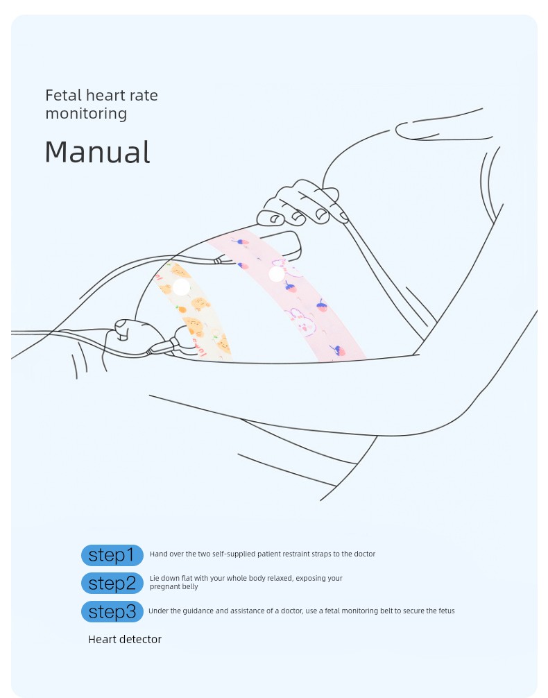Fetal Heart Monitoring Belt Pregnant Women's Special Birth Inspection Must Be Spare Tire Monitoring Belt Medical Type Widened Adjustable Strap Plus Size — 9