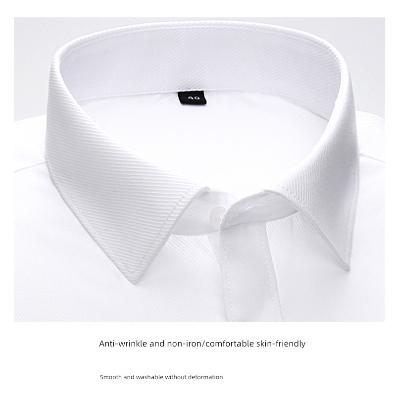 Long sleeve Business Suits leisure time No iron go to work white shirt