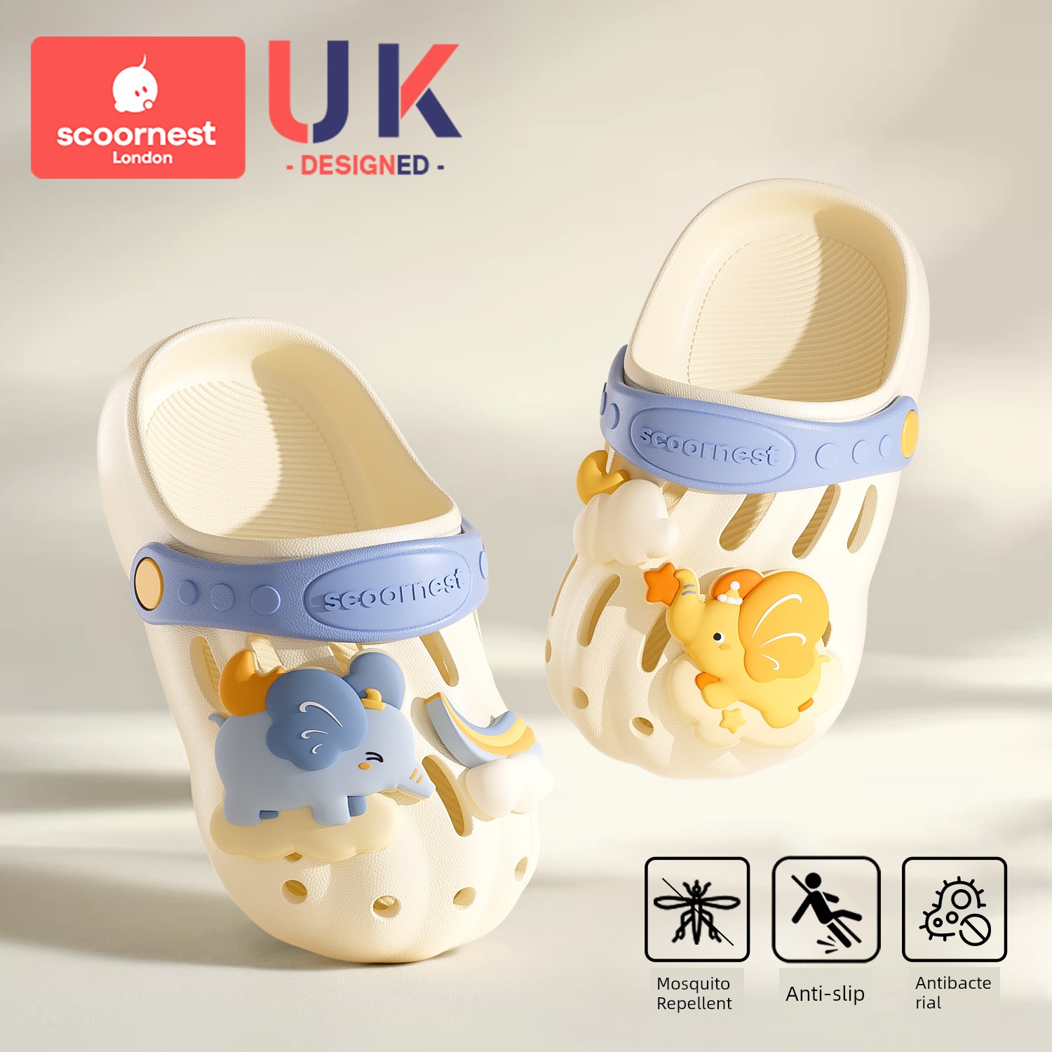 Kechao Kidsren's Clogs Summer Boys' Sandals Indoor Home Bathing Baby Beach Slippers Non-Slip Girls' Slippers — 6