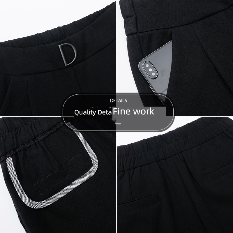 spring and autumn winter Hot money Nine points Plush leisure time trousers