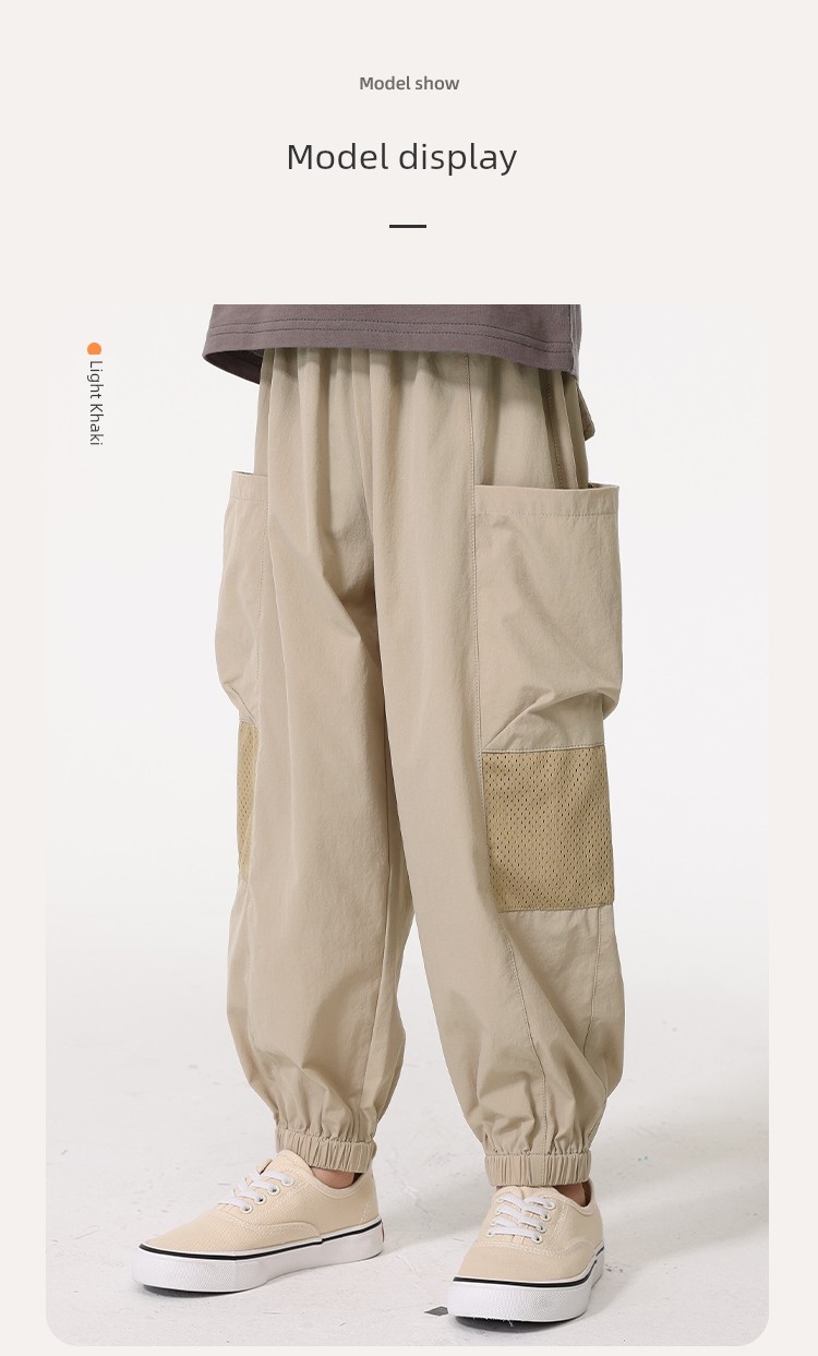 Piggy Banner Children's Cargo Pants Boys' Pants Autumn New Long Pants Big Kids Autumn Outdoor Waterproof Hiking Pants Pc — 29