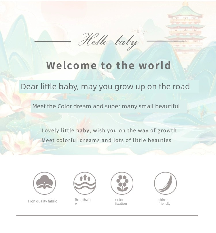 National Style Baby Girl Fresh Green Newborn Cheongsam — 5