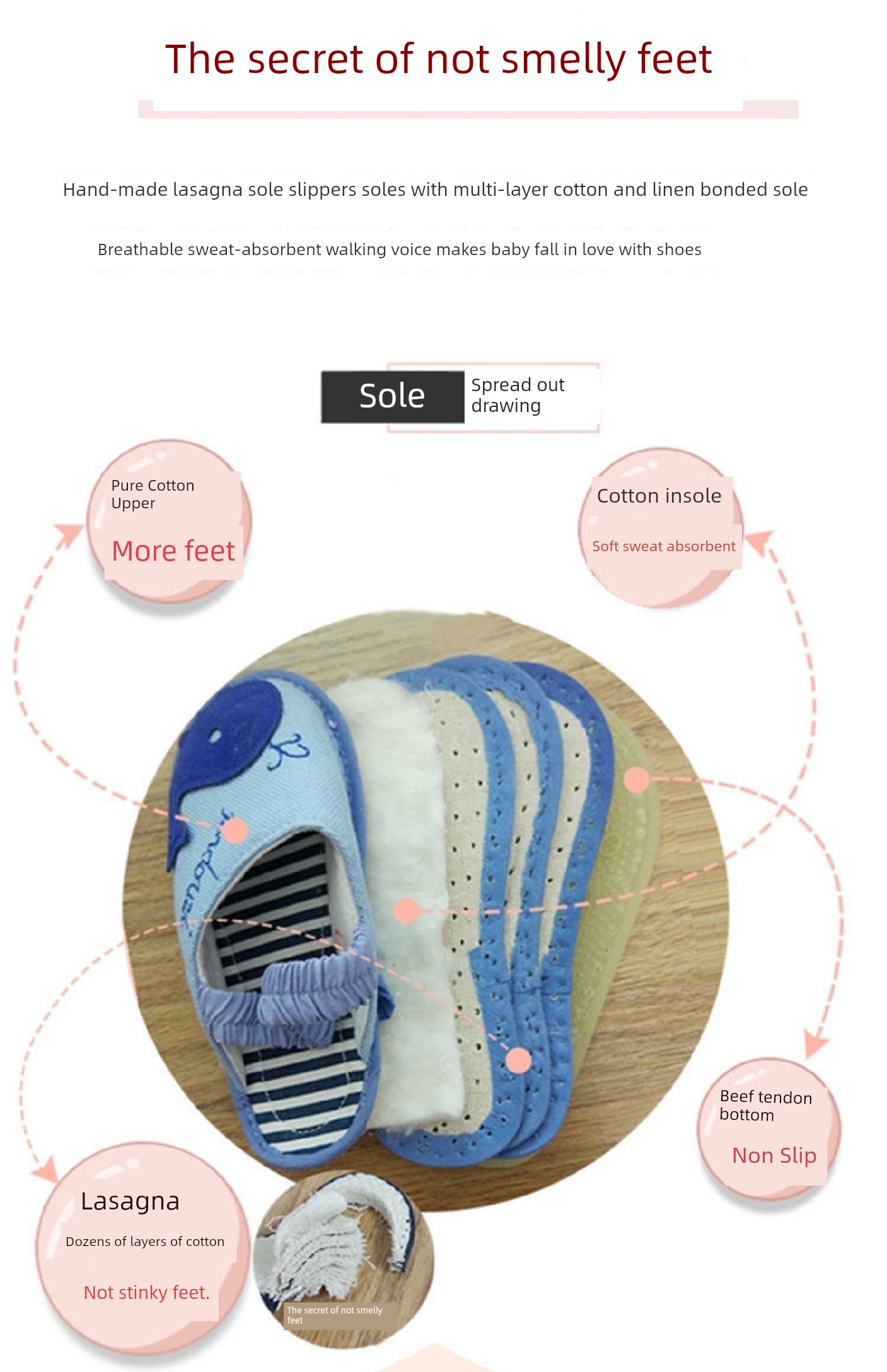 Spring & Fall 1-3-5 Years Old Kids Cotton and Linen Baby Slippers — 3