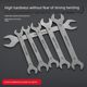 Stainless steel ultra-thin plum opening wrench set double opening thin wrench 6/8/10/12/14-piece set of auto repair tools