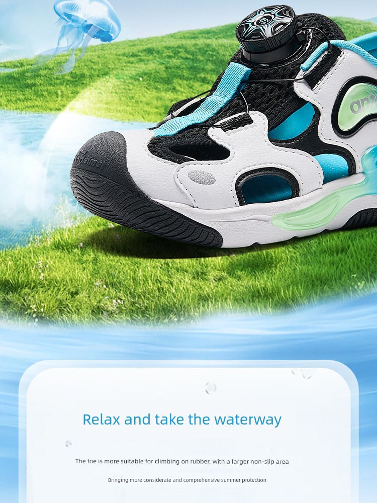 Anta Children's Jellyfish Water Trail Sandals 2026 Summer Boys' Non-Slip Baby Beach Shoes Sports Sandals — 5