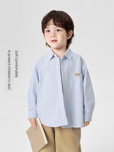Right European Boys' Shirt Spring and Autumn Clothes Baby 100% Cotton Coat Little Boy Fried Street Clothes Kids Children