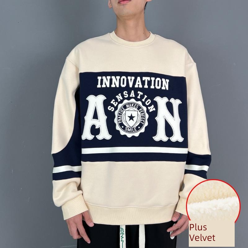 Maiteyou Autumn and winter schoolboy easy Round neck Sweater