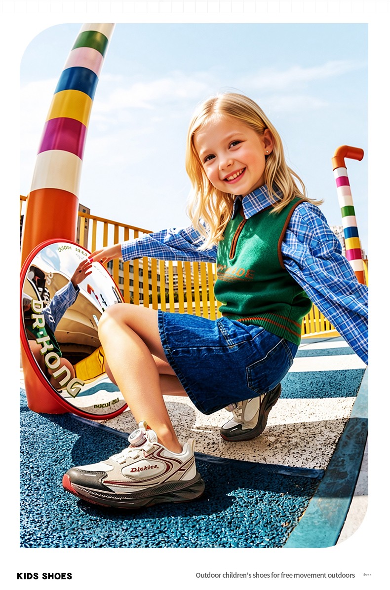 Dickies Children's Sports Shoes for Boys and Girls, 2026 Autumn New Model, Children's Non-Slip Thick-Soled Height-Increasing Dad Shoes — 5