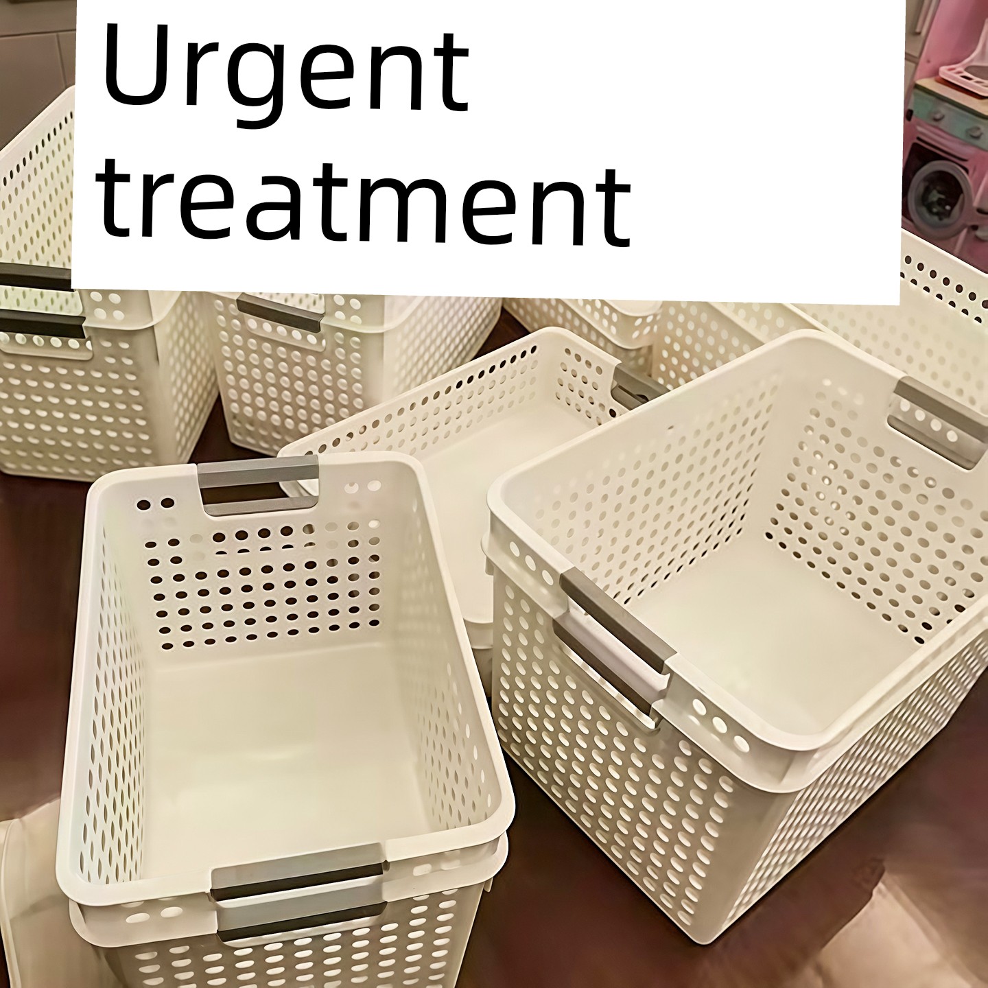 Snacks Sundries Storage Basket Toy Storage Basket Japanese Style For Home Plastic Large Storage Box Kitchen Cabinet Basket Desktop