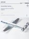 Simulated ABS assembled aircraft model L-1049 KLM DASH8Q300 Air New Zealand ornaments
