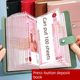 Money clip book cash deposit book 2025 new financial management money saving bag banknote storage book internet celebrity money saving bag practical accounting RMB banknote large capacity collection book notebook