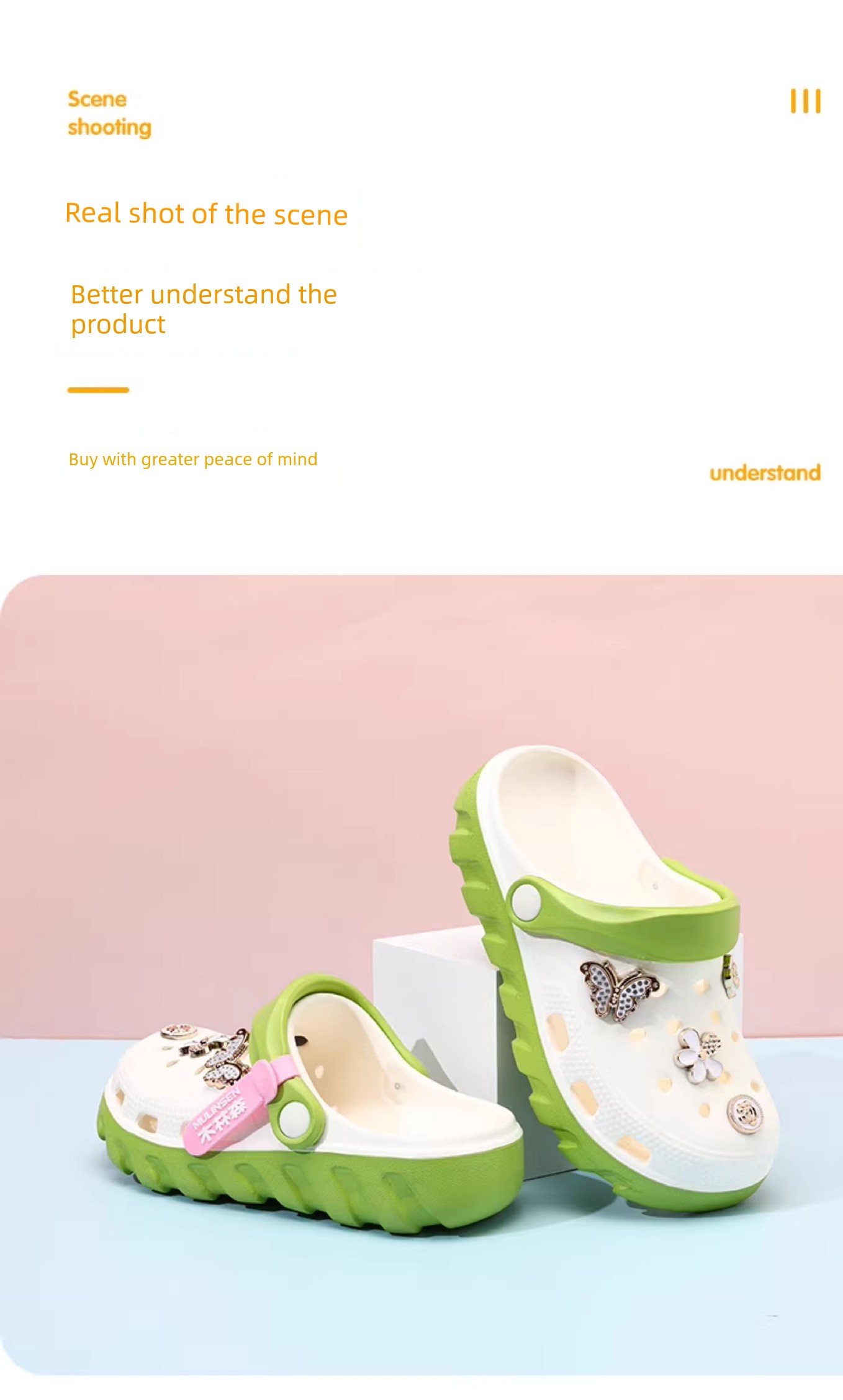 Mlskms-Vautid Girl Hole Shoes New Arrival Outdoor Non-Slip Kids Slippers Cherry Blossom Sandals Baby Girl Beach Shoes — 19
