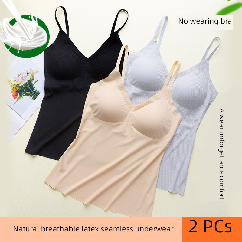 Beautiful back female Ice silk Design Can be worn out Inner lap camisole