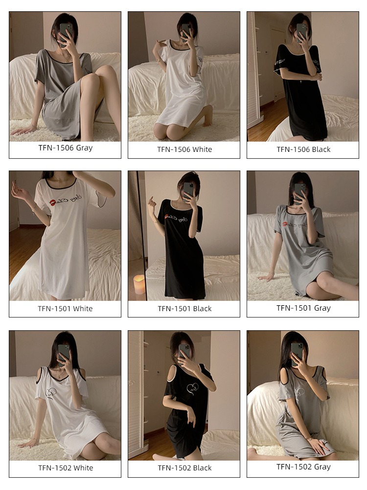 modal  solar system sexy summer Medium and long term Cotton sleeping skirt
