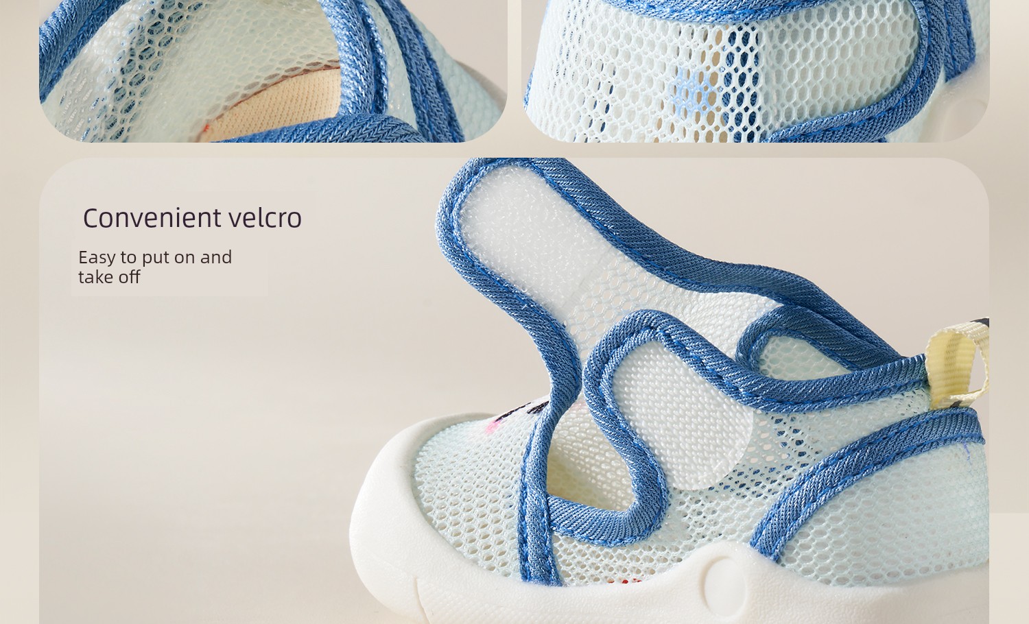 SCOORNEST Summer Men's 0-1-2 Years Old Soft Bottom Mesh Sandals — 30