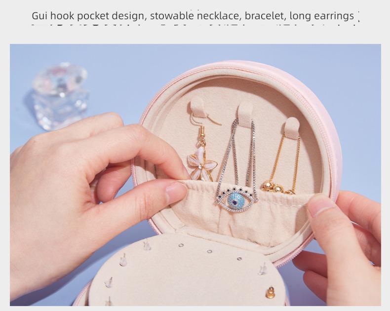 Portable Ear Studs Earrings the republic of korea Ins wind Jewelry box