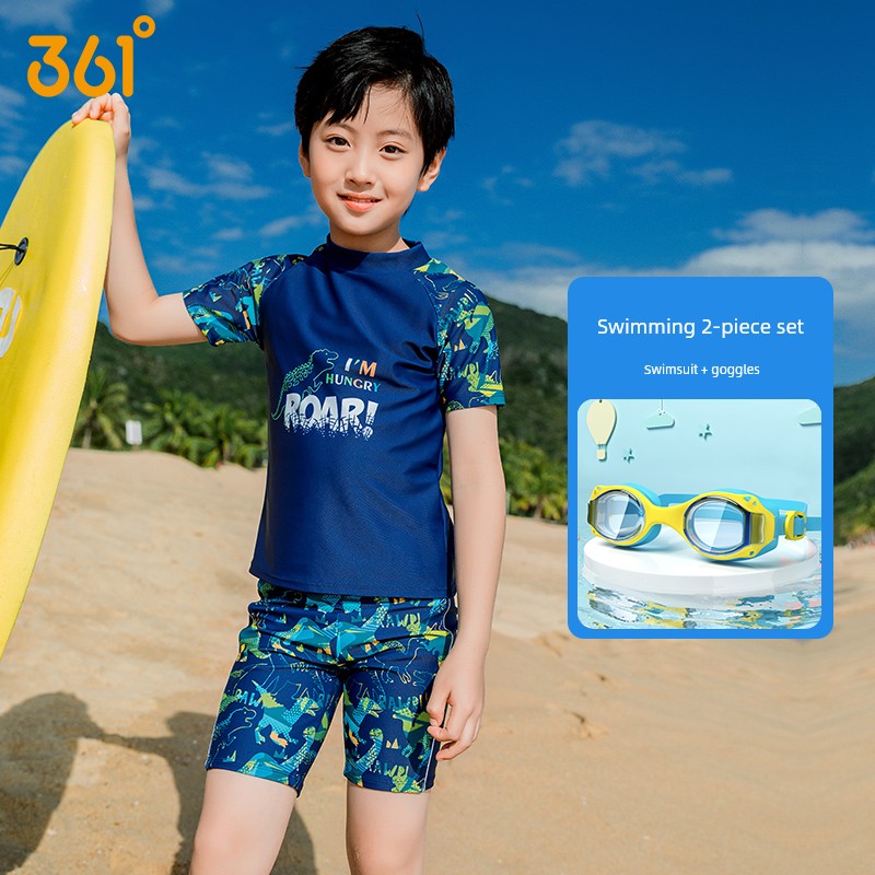 361 Kidsren's Swimsuit Boys' Split Swimsuit 2026 New Summer Swimsuit for Middle and Large Kidsren — 1
