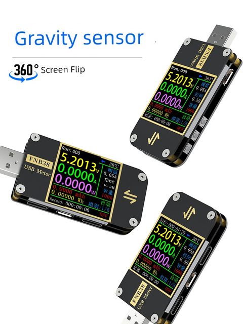 USB voltage and ammeter Capacity fast charging protocol tester QC4+PD3.0 2.0PPS and other fast charging tricks